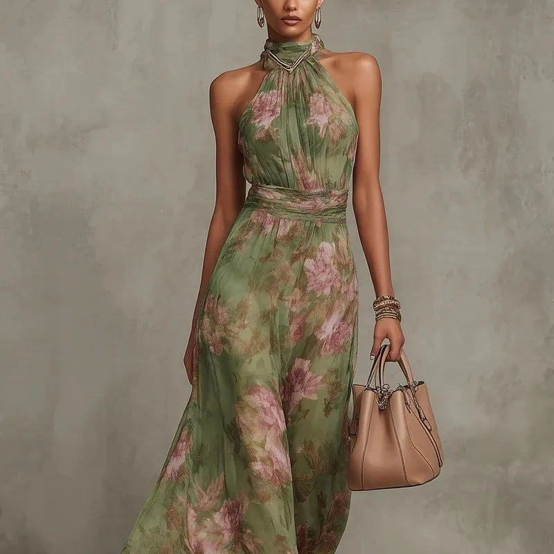 Cora Noche — vestido elegante con abertura irregular y diseño ligero