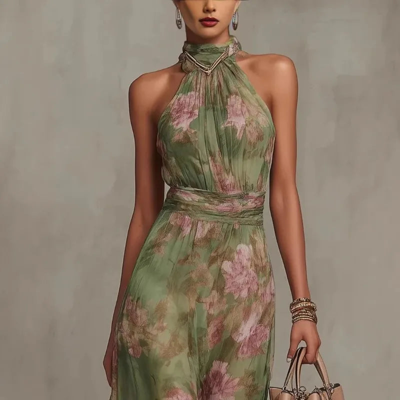 Cora Noche — vestido elegante con abertura irregular y diseño ligero