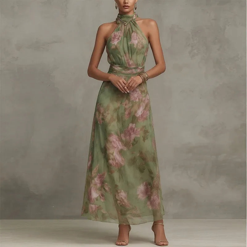 Cora Noche — vestido elegante con abertura irregular y diseño ligero